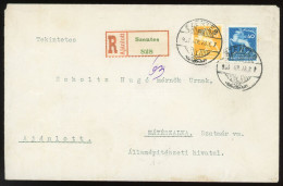 SZENTES 1933. Köznapi Ajánlott Levél Cserkész 40+32f Mátészalkára - Lettres & Documents