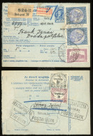 I. Infláció 1923. BUDAPEST Csomagszállító Koronás Madonna -Parlament - Hivatalos  Bérmentesítéssel Belcsapuszta Postaügy - Lettres & Documents