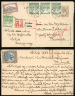 I. Infláció 1923. SIKLÓS Érdekes Ajánlott , Kiegészített Díjjegyes  Budapestre Küldve - Briefe U. Dokumente
