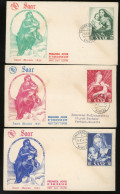 SAAR 1954. Szép FDC Borítékok - Briefe U. Dokumente
