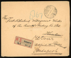 I.INFLÁCIÓ BUDAPEST 1923. Ajánlott 100K-s Levél, Hollandiából Visszaküldve - Lettres & Documents