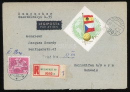 BUDAPEST 1962. érdekes Légi Levél Svájcba Küldve - Briefe U. Dokumente