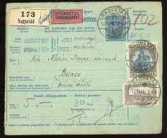 I. INFLÁCIÓ NAGYATÁD 1923. Csomagszállító Barcsra Küldve - Briefe U. Dokumente