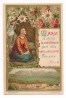 Image Pieuse Ancienne Sainte Vierge Marie Souvenir De Sainte Baume Editeur Boulet - Devotieprenten