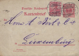 Luxembourg - Luxemburg - Carte - Lettre -  Kartenbrief 1929   Occupation - Briefe U. Dokumente