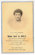 Image Pieuse Ancienne Memento Mori Madame Xavier DE GAULLE Décédée Jeune à 27 Ans En 1925 Photo Valle Rouen - Andachtsbilder