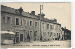 Marcilly Le Hayer - Gendarmerie Et Hôtel Borgne "animés" - Marcilly