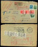 BUDAPEST 1933. Ajánlott Levél Arcképek Bélyegekkel, Romániából Visszaküldve, Portózva. Dekoratív Darab! - Covers & Documents