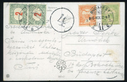 BUDAPEST 1916.11. Helyi Képeslap, Portózva - Covers & Documents