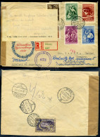 KŐSZEG 1951. Ajánlott-expressz, Cenzúrázott FDC Levél Ausztriába, Továbbküldéssel - Cartas & Documentos