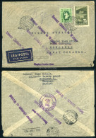 BUDAPEST 1947. Légi Levél Hawai -ból Visszaküldve! - Lettres & Documents