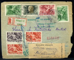 BUDAPEST 1940. Ajánlott, Cenzúrázott Levél Németországból Visszaküldve Budapestre 2 Hónappal Később újra Bérmentesítve T - Cartas & Documentos