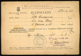 MEGHATALMAZÁS Igazolvány 1950. 10db Érvényes Bélyeggel! - Autres & Non Classés