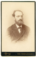 WIEN 1875-80. Victor Angerer : Férfi Cabinet Fotó - Alte (vor 1900)