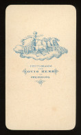 POZSONY 1860-65. Louis Henri : Férfi, Ritka Korai Fotó és Verso - Alte (vor 1900)