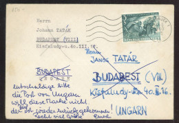 AUSZTRIA 1960. Levél Budapestről Visszaküldve, Az 56-os Eseményekre Utaló Bélyeg Miatt! Ritka Hungarika! - Covers & Documents
