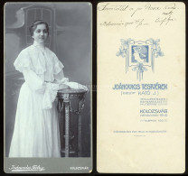 KOLOZSVÁR 1904. Joánovics : Hölgy , Cabinet Fotó - Ancianas (antes De 1900)