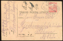 KECSKEMÉT MÁRIAVÁROS 1918. Tábori Posta Lap 10f-rel , Postaügynökségi Bélyegzéssel - Lettres & Documents