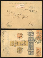 TEMESVÁR 1904. Ajánlott Levél 30f-es  15 Bélyeges Bérmentesítéssel Triestbe Küldve - Covers & Documents