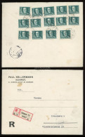 BUDAPES 1930. Ajánlott Levél 15db 8f-es Kis Horthy Bélyeggel Dániába - Cartas & Documentos