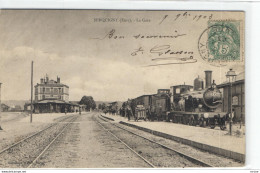 Serquigny - Train En Gare "pionnière 1903" - Serquigny
