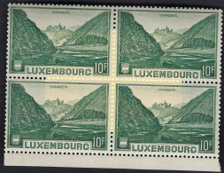 Luxembourg - Luxemburg - Timbre   --  Bloc à 4  10Fr.    Vallée De L'Our , Vianden   MNH** - Blocks & Kleinbögen