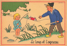 Barré Dayez N°1426 A * Contes Fables Légendes * Le Loup Et L'agneau * CPA Illustrateur JACK Jack * Conte Fable Légende - Cuentos, Fabulas Y Leyendas