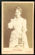 1875. Emma Albani Brit-kanadai Opera énekesnő, Visit Fotó , London - Anciennes (Av. 1900)