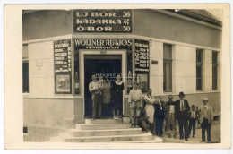 RÁKOSKERESZTÚR 1920. Ca. Rákos U. Wollner Alajos Italboltja, Fotós Képeslap - Ungarn
