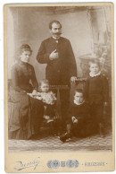 KOLOZSVÁR 1890. Ca. Dunky : Tósa Család, Nagyenyed, Cabinet Fotó - Alte (vor 1900)