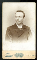 ZÓLYOM 1890. Ca. Ferenczi : Férfi, Visit Fotó - Anciennes (Av. 1900)