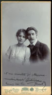 BUDAPEST 1903. Uher : Márkus Jenő ( A Népopera Igazgatója) és Neje Hlatky Margit, Dedikált Cabinet Fotó - Ancianas (antes De 1900)