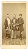 PEST 1860-65. Pesky és Gévay : Férfiak, Visit Fotó - Alte (vor 1900)