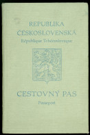 CSEHSZLOVÁKIA 1938. Útlevél, Magyar Nő Részére - Autres & Non Classés