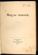 GYURMÁN ADOLF: Magyar Szózatok.Hamburg 1847. Voight H. G. 410 P. A Kossuth-párti Szerző újságíró Volt ! Ritka Könyv, Vás - Libros Antiguos Y De Colección