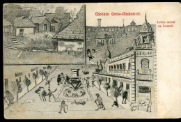 Miskolc, (Görbe-Miskolc), Lefelé Menet Az Avasról, Gyógyszertár.régi Képeslap 1909. - Hungary