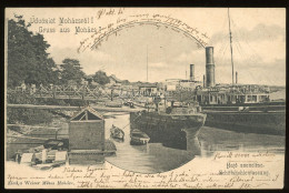 MOHÁCS 1901.  Hajó Szenelése, Régi Képeslap - Hungría