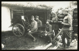 I. VH. Galícia, Katonák, Lövészárok, ágyú,  Fotós Képeslap - Weltkrieg 1914-18