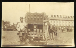 I.VH 1915. Orosz Katona, Lövegekkel, "Zloczowban Talált Orosz Felvétel" Képeslam Méretű Fotó RUSSIA - Krieg, Militär