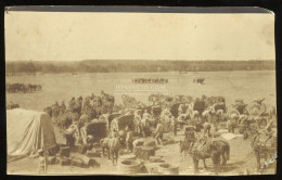 I.VH 1915. Orosz Katonai Tábor,  "Zloczowban Talált Orosz Felvétel" Képeslap Méretű Fotó - Guerre, Militaire