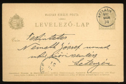 BELLATINC 1901. Díjjegyes Levlap Letenyére - Slovenia