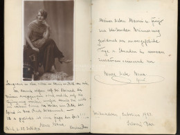 FENYŐ MIKLÓS (Friedmann Mór)  Táncos , Artista  Emlékkönyve 1924-ből Szabaka, Belgrád és Egyéb Városokból, Dedikált Fotó - Historical Documents