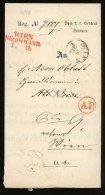 BÉCS 1858. Érdekes Nyomtatvány Óbecséről Visszaküldve - Covers & Documents