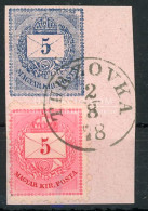 TURZOVKA  Szép Bélyegzés, Krajcáros Utalvány Kivágáson - Used Stamps