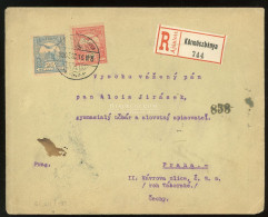 KÖRMÖCBÁNYA 1900. Ajánlott Levél Prágába Küldve - Lettres & Documents