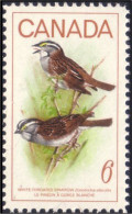 Canada Pinson Gorge Blanche Sparrow MNH ** Neuf SC (04-96c) - Sparrows