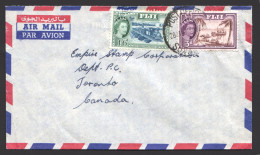 1961 Airmail Cover To Canada 1/6 Sugar Cane Train, 3d. Loading Copra Sc 157, 152 - Fidji (...-1970)