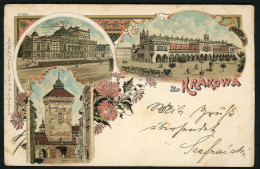 KRAKKÓ / KRAKOWA 1899. Litho Képeslap - Polen