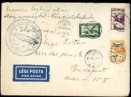 DEBRECEN 1931. Szép Belföldi Zeppelin Levél Budapestre - Lettres & Documents