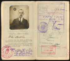 ÚTLEVÉL Szeged 1922.  5K Benyomott Illetékbélyeggel Passport - Autres & Non Classés